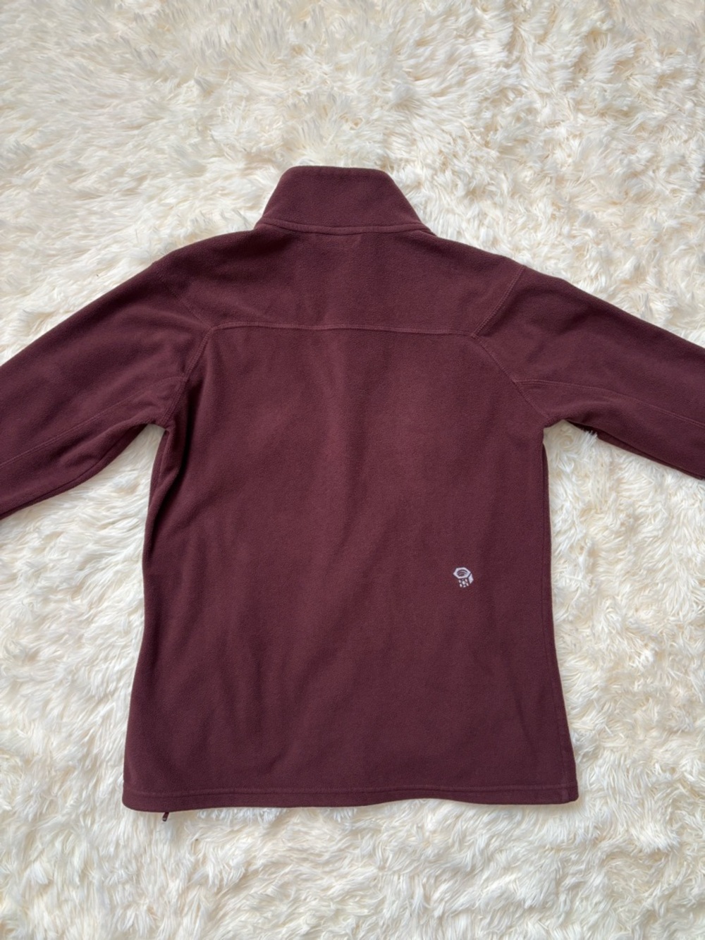 Mountain Hardwear Womens Fleece Full Zip Jacket Size M Burgundy - Picture 2 of 5